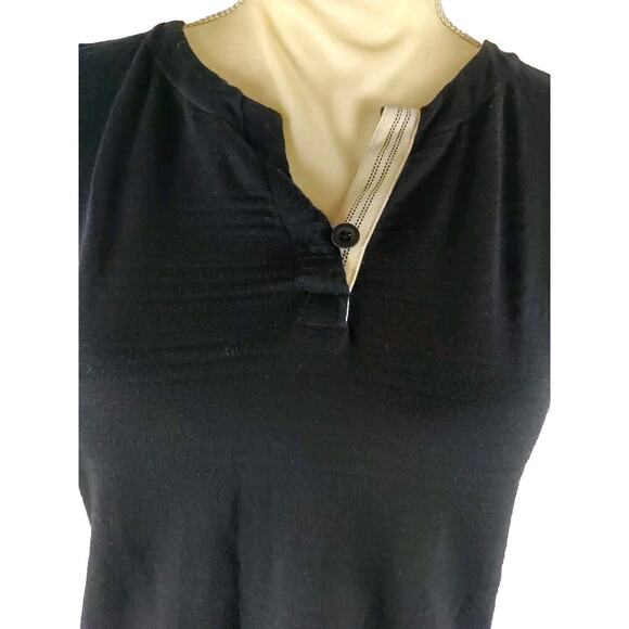 T By Talbot Women's Size S P Black Sleeveless Shirt - Picture 2 of 8